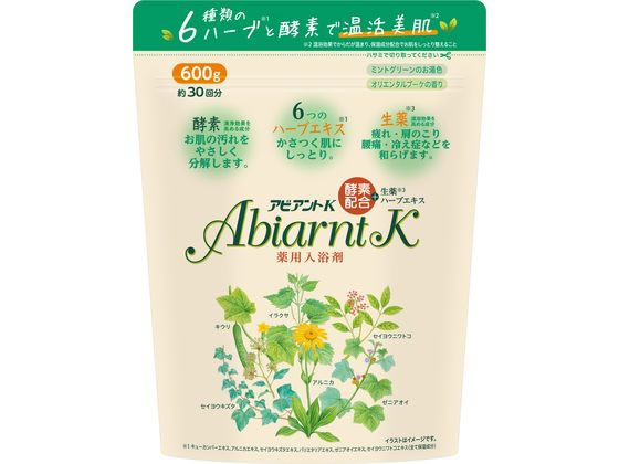 祐徳薬品 薬用入浴剤 浴用 アビアントK 600g(30回分)