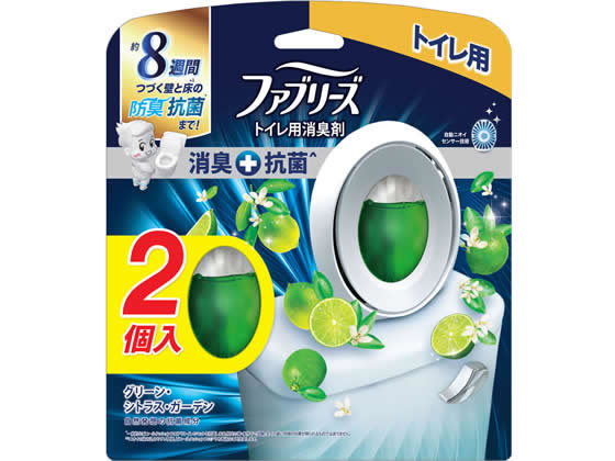 P & G ファブリーズ トイレ用消臭剤 +抗菌 グリーン・シトラス・ガーデン2P