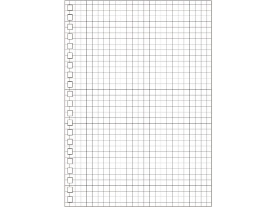 リヒトラブ ツイストノート専用リーフ B6 5mm方眼罫 30枚 N1666S