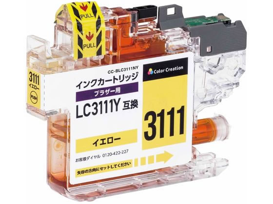 エレコム 互換インク LC3111Y対応 イエロー CC-BLC3111NY