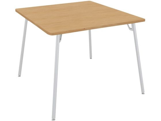 コクヨ テーブル フランカ 正方形 4本脚W900D900H720 OA 白脚