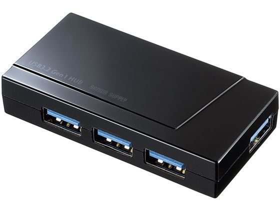 サンワサプライ USB3.2 Gen1 4ポートハブ USB-3H417BKN