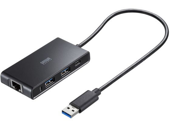 サンワサプライ USBハブ付2.5ギガビットLANアダプタ USB-3HLS8BK