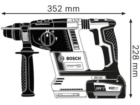 ボッシュ コードレスハンマードリル GBH18V-26H 8594165が40,544円