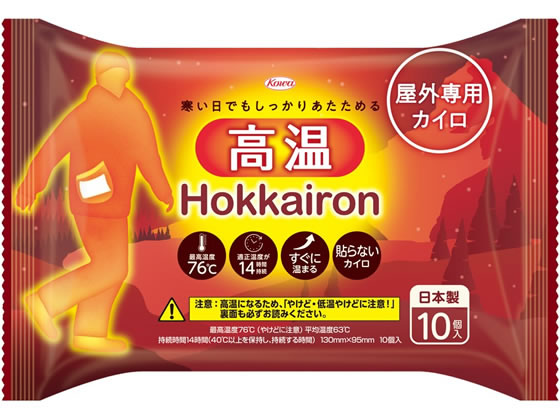 興和 ホッカイロ Hokkairon 高温 貼らない レギュラー 10個