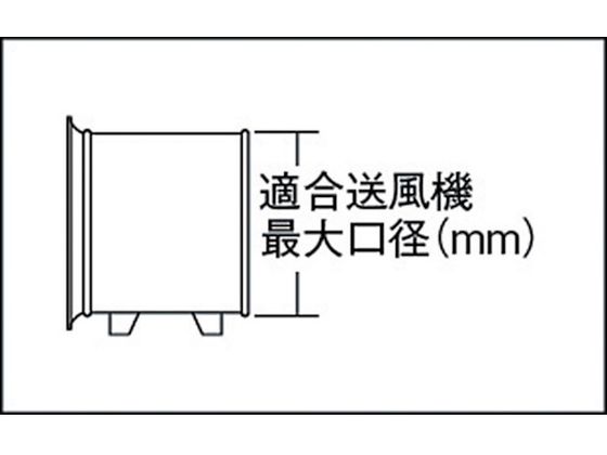 スイデン 送風機用ダクト 防爆用アース端子付 200mm 5m SJFD-200D1