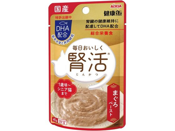 アイシア 国産 健康缶パウチ 腎活 まぐろペースト 40g KJ-1