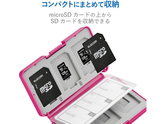 エレコム Sd Microsdカードケース Cmc Sdcpp12pnが540円 ココデカウ