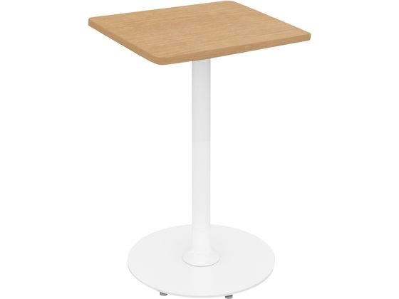 コクヨ テーブル フランカ 正方形 単柱脚 W450D450H720OA 白脚