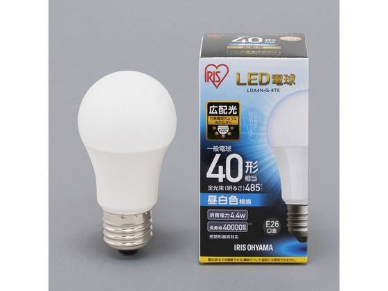 LED電球 E26 広配光 40形相当 昼白色 LDA4N-G-4T5