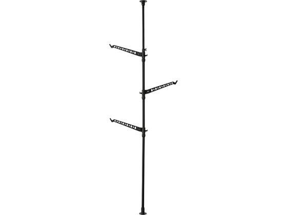 積水 つっぱり式シングルポール 高さ200〜275cm TSP-BK