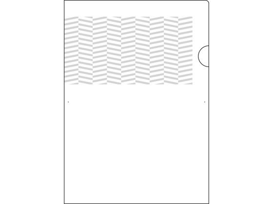 ヒサゴ 紙製 トリック!クリアフォルダ A4 パターン小 3枚 OP2471S