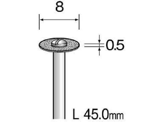 ミニモ メタルボンドダイヤモンドバー#140 Φ5 AD4105 - 研磨、潤滑