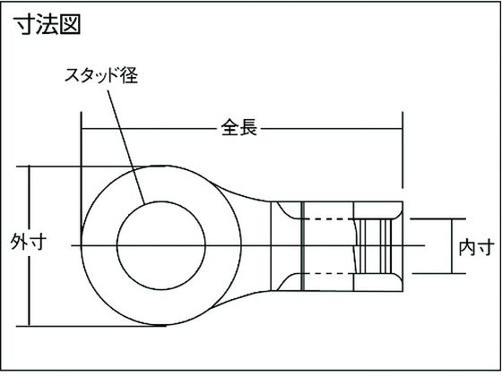 ニチフ 耐熱端子 (ニクロム線・ニッケル線用) R形 N 8-6-