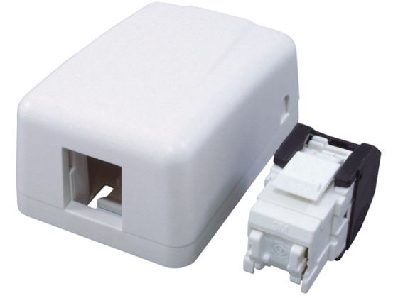 コーニング Cat6 RJ45モジュラージャック露出型アウトレットセット 1ポート