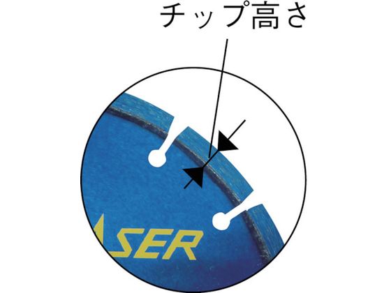 エビ ダイヤモンドカッター レーザー(乾式) 304mm 穴径30.5mm SL305305