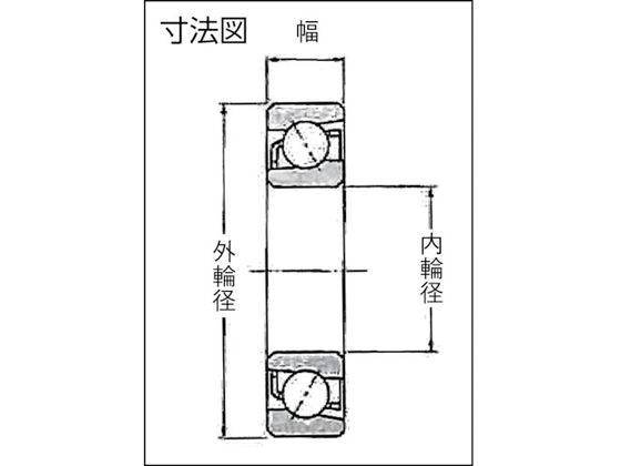 NTN アンギュラ玉軸受(接触角40度フラッシュグラウンド)内径100mm外径215mm幅47mm 7320BG