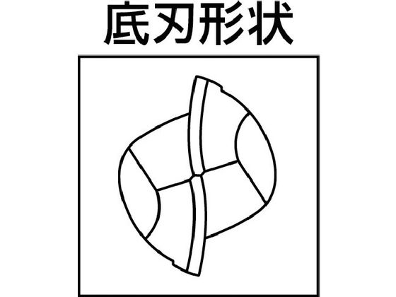 三菱 2枚刃エムエスプラスロングネック 超硬ボールエンドミル3mm