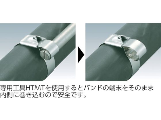 パンドウイット MLTタイプ 自動ロック式ステンレススチールバンド SUS304 幅7.9mm 長さ521mm 50本入り MLT6H-LP  MLT6H-LP