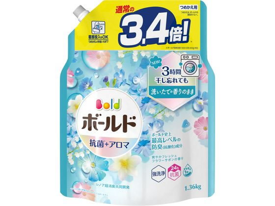 P & G ボールドジェル フラワーサボンの香り 詰替 超ジャンボ 1360g