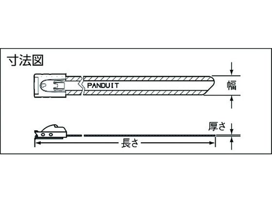パンドウイット MLTタイプ ナイロン11コーティング ステンレススチール