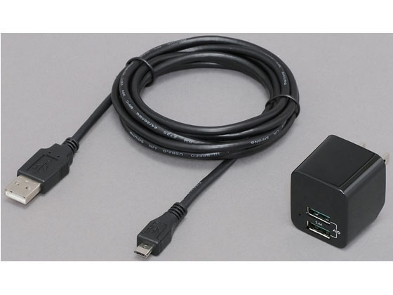 アイリスオーヤマ microUSBケーブル 1.5m MC20A20MB