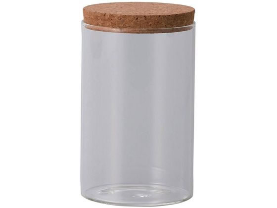 NC Glass Cylinder with Cork 9.516H CLEAR