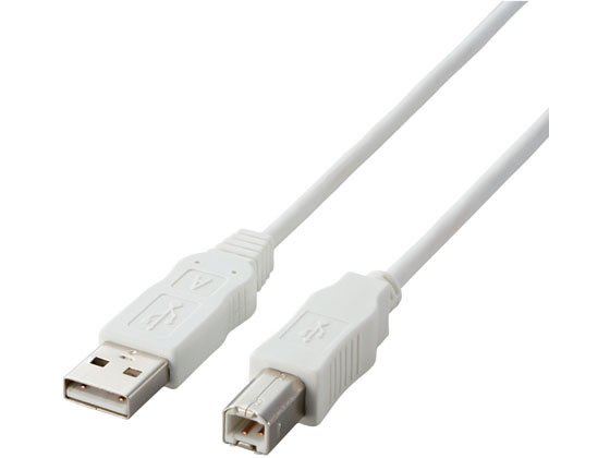 エレコム USB2.0ケーブル RoHS指令対応 A-B 1m USB2-ECO10WH