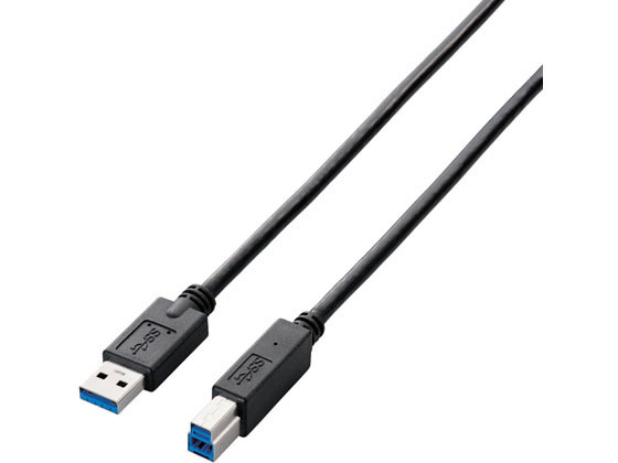 エレコム USB3.0ケーブル A-B 1.0m 簡易梱包 USB3-AB10BK RS