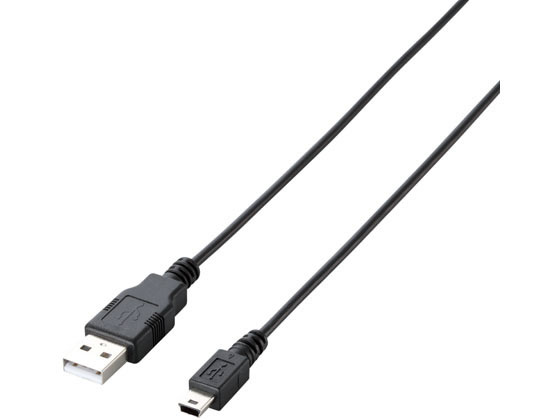 エレコム エコUSB2.0ケーブル mini-Bタイプ 0.5m U2C-JM05BK