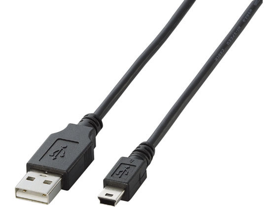 エレコム USB2.0ケーブル mini-Bタイプ 2m U2C-M20BK