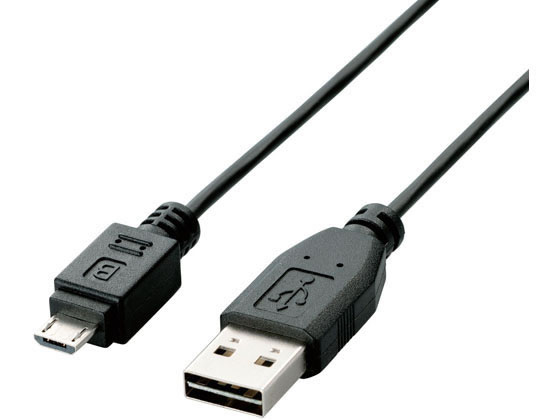 エレコム USB2.0ケーブル A-microB 両面挿 1m U2C-DAMB10BK