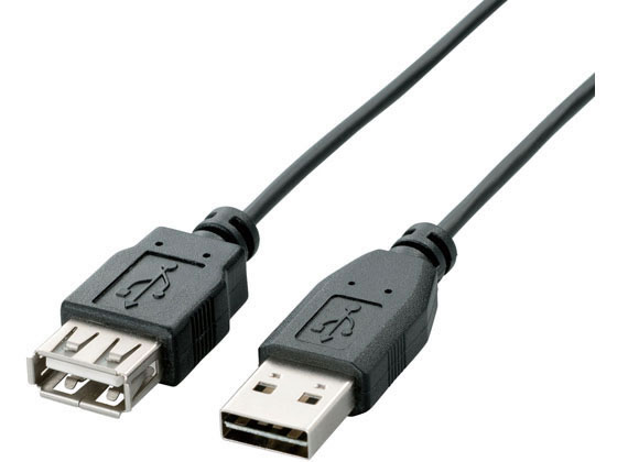 エレコム USB2.0延長ケーブル 両面挿し A-A 1.5m U2C-DE15BK