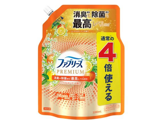 P & G ファブリーズW除菌消臭プレミアム シトラス&ガーデン詰替1280mL