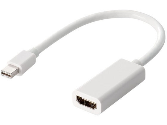 エレコム Mini DisplayPort-HDMI変換アダプタ AD-MDPHDMIWH