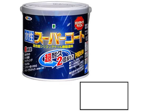 アサヒペン 水性スーパーコート 0.7L ツヤ消し白が2,129円【ココデカウ】