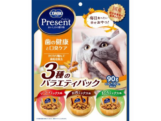 日本ペットフード コンボプレゼント猫おやつ歯口臭ケア3種