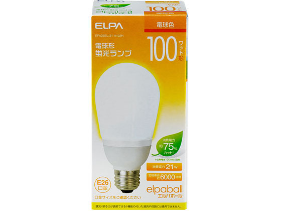 朝日電器 電球形蛍光灯A形100W電球 EFA25EL 21-A102H