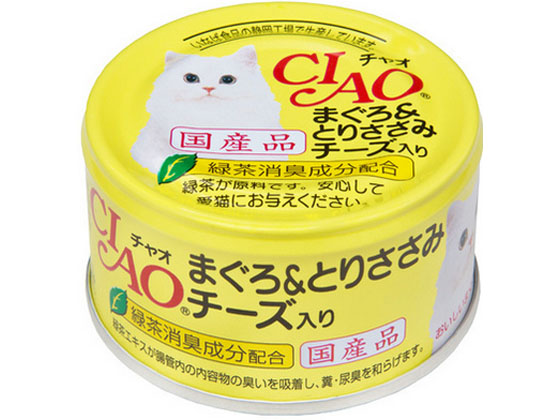 いなばペットフード CIAOまぐろ&とりささみチーズ入り 85g