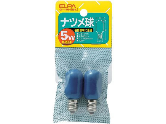 朝日電器 ナツメ球 5W 青 G-10H(BL)