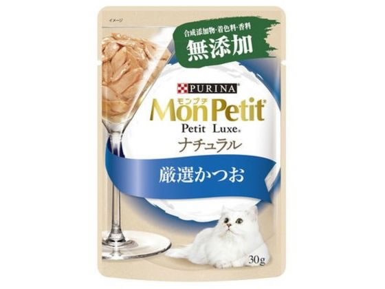 ネスレ日本 モンプチ プチリュクスパウチ ナチュラル 成猫 かつお 30g