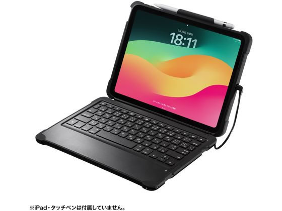 サンワサプライ iPad 第10世代専用ケース付きキーボード SKB-IP6BK