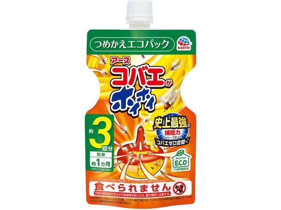 アース製薬 コバエがホイホイ つめかえエコパック(約3回分) 117g