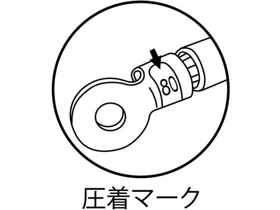 エビ 強力型圧着工具 使用範囲22・38・60・80・100 AK100 1239317が