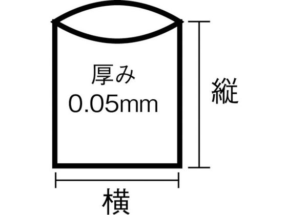 TRUSCO 業務用ポリ袋透明・箱0.05×90L100枚 3599540が7,370円