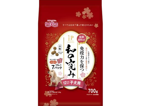 ペットライン JPスタイル和の究み 小粒 12か月まで子犬用 700g