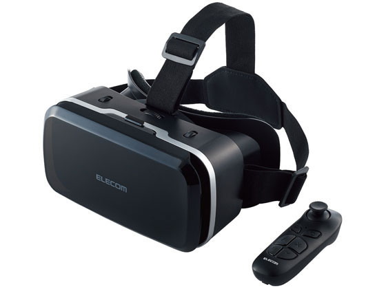 エレコム VRゴーグル VRリモコン 4.8〜7インチ対応 VRG-M02RBK