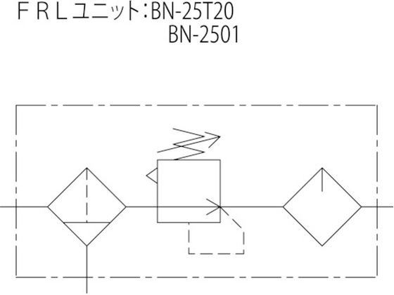日本精器 FRLユニット8Aモジュラー接続タイプ BN25T6-8