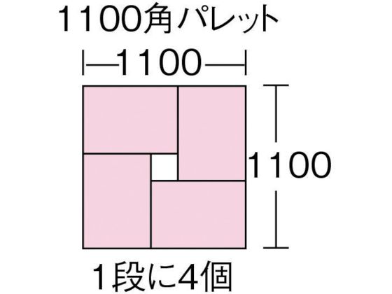 ヒシ S型コンテナ 有効内寸473×386×208mm グレー S-40B 5081009が6,413