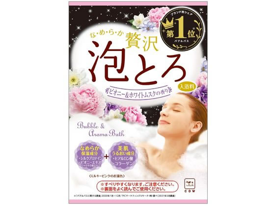 牛乳石鹸 お湯物語 贅沢泡とろ入浴料 ピオニー&ムスク 30g